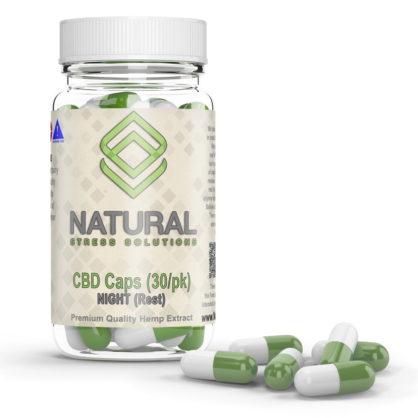 Pure CBD Capsules NIGHT (Rest)